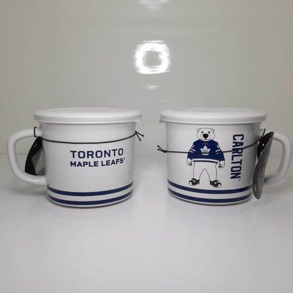 Toronto Maple Leafs Carlton Corningware Meal Mugs (2) NHL - Picture 2 of 5